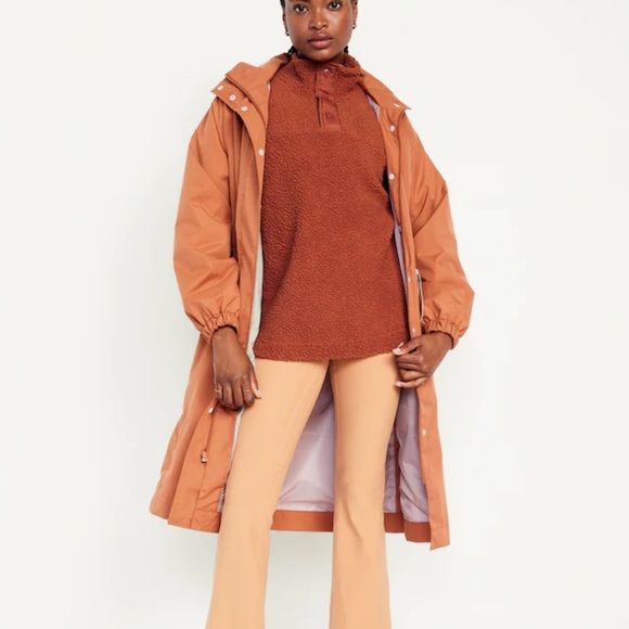 NWT OLD NAVY Step-Hem Sherpa Tunic Pullover Color: Umbria SIZE SMALL - Picture 3 of 5